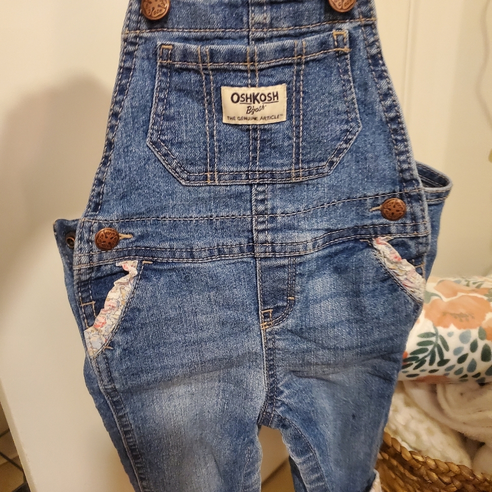 Oshkosh floral overalls